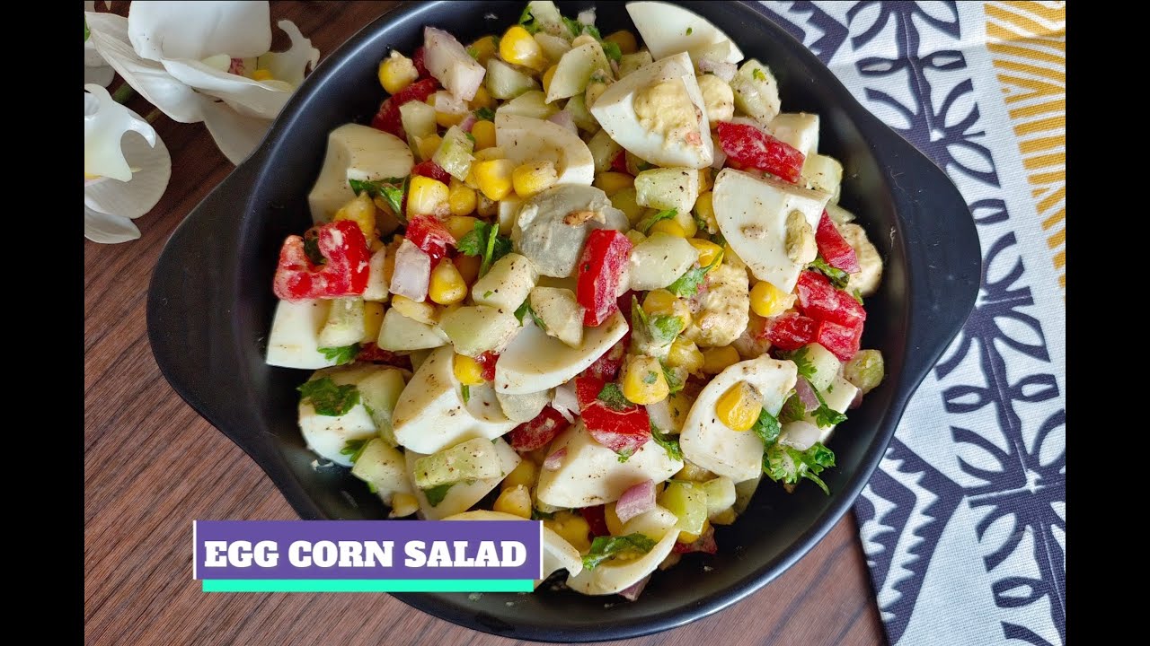 Healthy Egg Corn Salad || High Protein Egg Salad Recipe || Protein Salad Recipe || Egg Recipes Healthy Egg Corn Salad || High Protein Egg Salad Recipe || Protein Salad Recipe || Egg Recipes