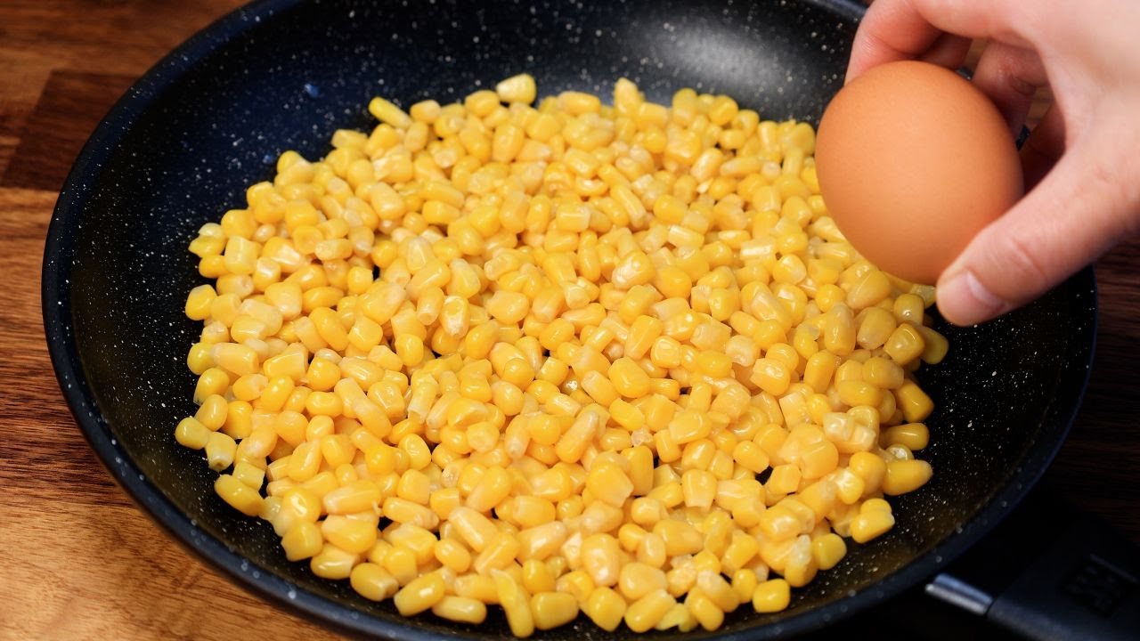 1 can of corn with 1 egg and your kids will be asking for this snack everyday 1 can of corn with 1 egg and your kids will be asking for this snack everyday