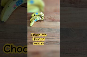 Chocolate Banana Snacks /Healthy Dessert  Idea#shorts #stopmotion