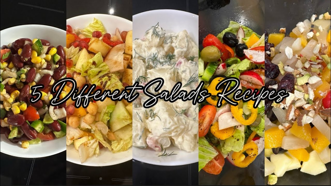 5 Different Salad Recipes || Healthy Recipes for Iftaar || Healthy and Delicious Salads Recipes 5 Different Salad Recipes || Healthy Recipes for Iftaar || Healthy and Delicious Salads Recipes