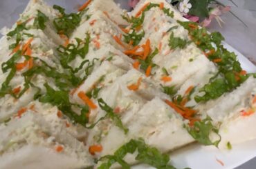 Easy Snacks To Make At Home| Iftar Recipes | Veg Sandwich | Chicken & Mayonnaise Sandwich Recipe