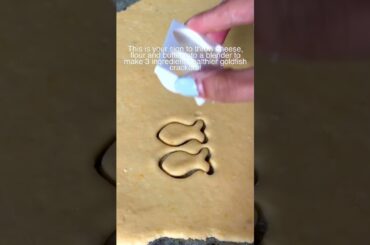 How to make goldfish crackers! #shorts