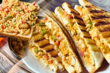 Easy Chicken Sandwich Recipe | Chicken Cheese Sandwich (Ramadan 2024) | @stfoodplate