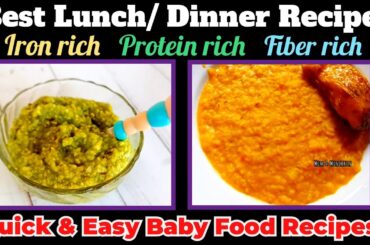 2 Healthy Lunch/ Dinner Recipes For 1- 5 Years Baby | Weight Gain Food For Babies| Mum & Munchkin