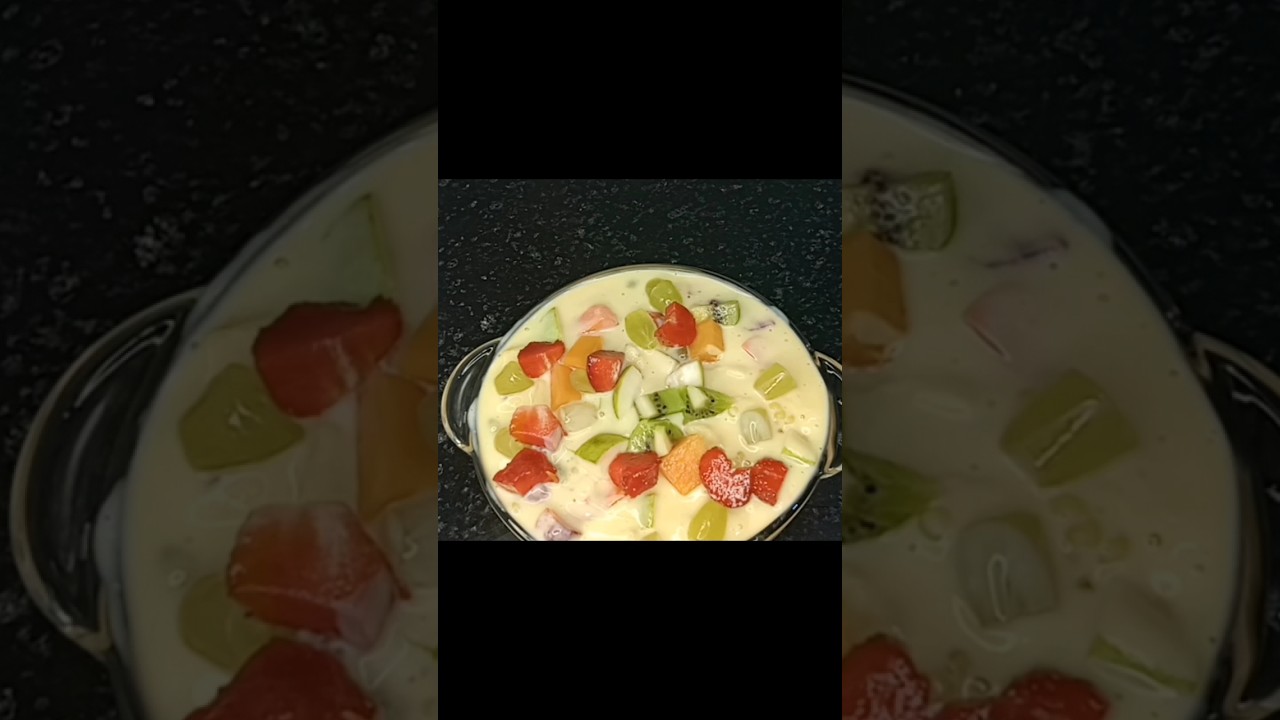 Fruit Custard Recipe | Fruit Salad | Healthy Mixed Fruits Salad |How To Make Fruit Custard | #Shorts Fruit Custard Recipe | Fruit Salad | Healthy Mixed Fruits Salad |How To Make Fruit Custard | #Shorts