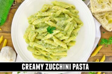 CREAMY Zucchini Pasta | HEALTHY & Delicious 20 Minute Recipe