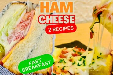 2 Healthy Breakfast Recipes! Do you have Ham & Cheese? Quick and Easy Breakfast ready in few minutes