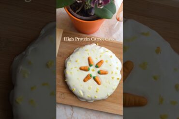 Quick High-Protein Snack Idea: Healthy Low-Calorie Carrot Cake #healthyrecipes #highprotein #cake
