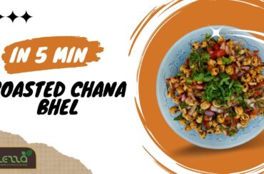 Healthy Roasted Chana Chaat | Roasted Chana Bhel | Weight loss recipe | Vegan Recipe