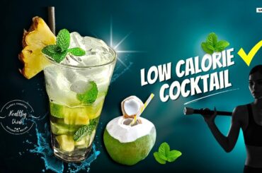 Low Calorie Summer Cocktail Recipe with Vodka and Coconut Water