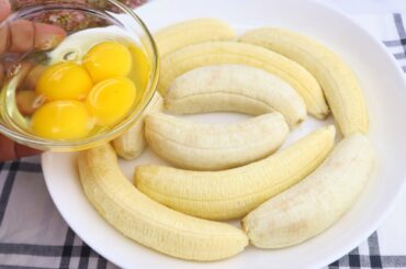Just Add Eggs With bananas-Its So Delicious! Simple Breakfast Recipe! Healthy & Tasty