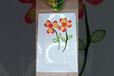 Vegetables Flower l Carrot Cutting ideas l Salad art #cookwithsidra #shorts #saladcarving #diycrafts