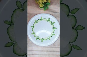 Vegetables Art ideas l Cucumber designs l Salad art #cuttingfruit #diycrafts #carving #cookwithsidra