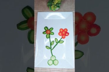 Vegetables Cutting Ideas l Cucumber carving style l salad decorations ideas #cookwithsidra #diyart