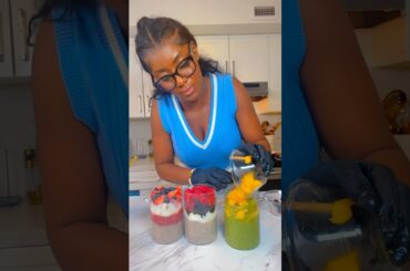 Matcha Chia Pudding Meal Prep (GRAINES DE CHIA) #healthy #breakfast #ideas #overnight #chiapudding