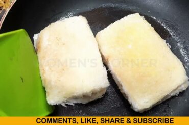 Aloo Sandwich Recipe with Special Masala - Street Style | Potato Masala Sandwich - Crisp & Healthy