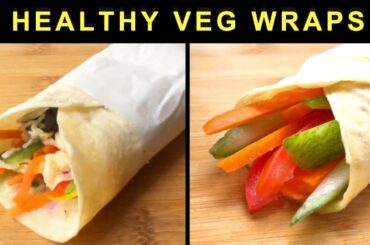 Healthy Veg Wraps |  Easy and Delicious Vegetable Wraps for Weight Loss | 5 minutes Recipes