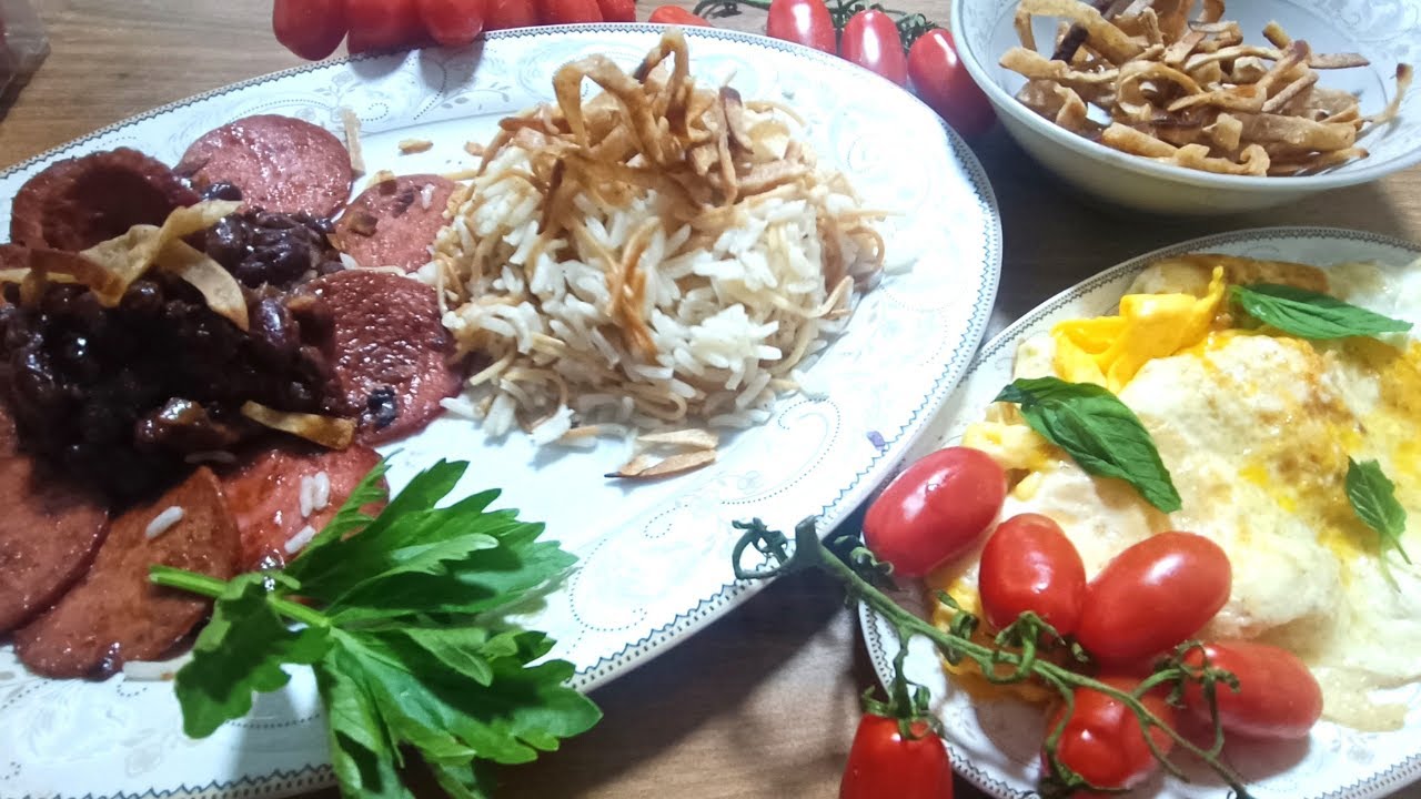 healthy dinner recipes | rice and beans | fried eggs | cheese, salami sausage | Tortilla healthy dinner recipes | rice and beans | fried eggs | cheese, salami sausage | Tortilla