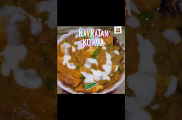 Navratan Korma Recipe | Mix Veg Korma Recipe | Quick and Healthy Dinner Recipes |#shorts #korma #veg