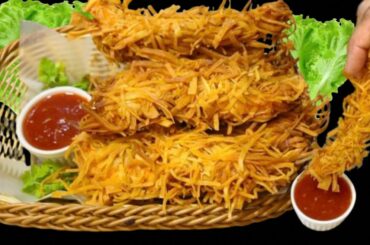 Crispy Thread Chicken Recipe | Chicken Snacks Recipes For Iftar | Ramadan Recipes