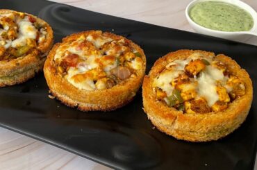 Crispy Cheesy Paneer Tikka Disc In kadai |No Oven Cheesy Disc |Easy Snacks Recipe | Paneer Tikka