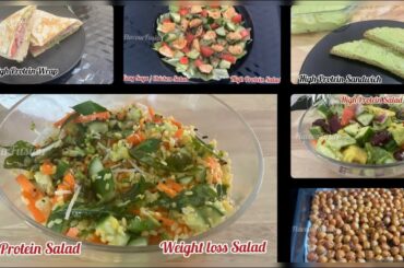 7 Salads /Weight Loss Recipes Diet Salads  High Protein Salads  Diabetics Salads