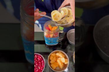 Mixed Fruit Recipe with Oats and Chiya Seeds#Healthy Breakfast