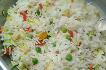 Viral Low Fat Salad Rice Recipe /Veg & Fruit Healthy Salad Rice