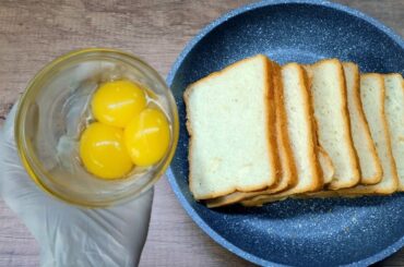 Just Add Eggs With Bread Its So Delicious ||Simple Breakfast Recipe || Healthy Cheap & Tasty Snacks