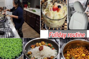 Day in the life of Indian Mom | Healthy Recipes| cleaning & cooking vlog| Fruits cream w/o cream