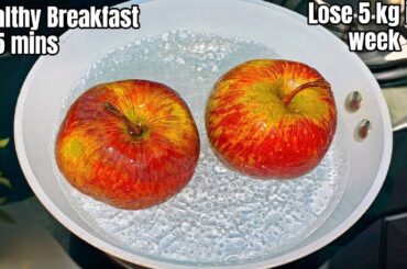 Just add 2 apples to Oats flakes! Healthy Breakfast/Lunch Ideas for Weight Loss