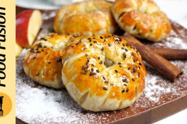 Puff Pastry Apple Donuts Recipe by Food Fusion