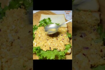 Healthy Egg Sandwich for Breakfast Lunch or Dinner. #shorts