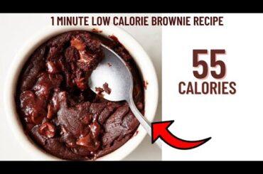 1 minute low calorie mug brownie recipe- Low calorie brownie recipe- Low calorie snacks