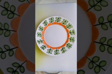 salad with decorations plate view #viral #saladdressing #shorts#ytshorts #shortsfeed