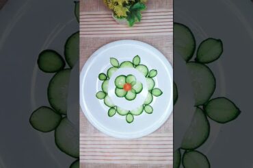 #saladcarving #cucumbercarving #vegetableart #cookwithsidra #art #carving #diy #crafts #cuttingfruit