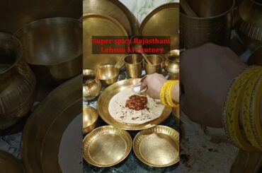 Super spicy Rajasthani Lehsun ki chutney #shorts #harshitakitchencorner