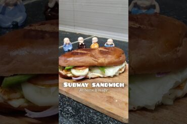 Subway Sandwich at Home || Healthy and Tasty version || Ammu_TheTastyTraveller #shorts #foodshorts