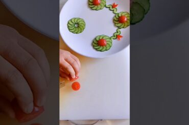 salad recipes with decorations plate #saladrecipe #food #shorts