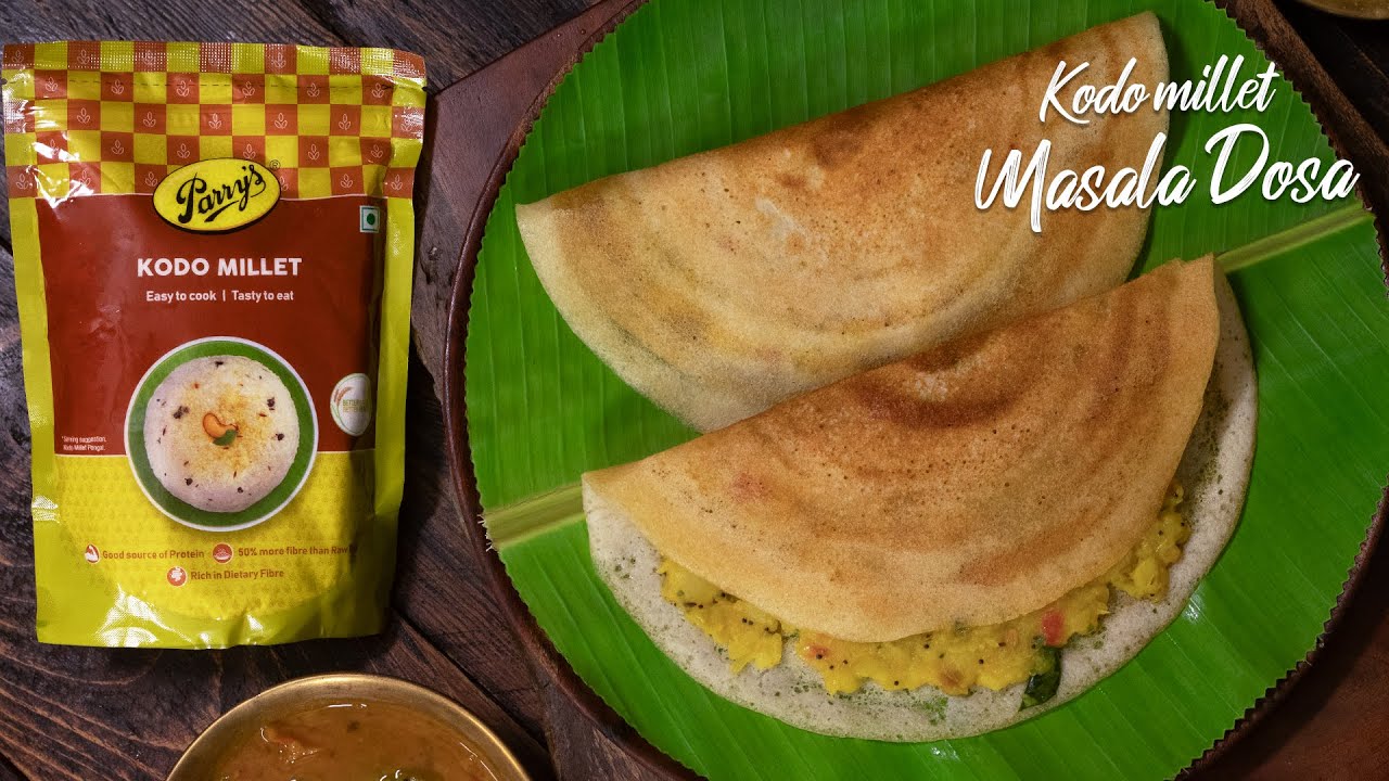 Kodo Millet Masala Dosa Healthy Breakfast Ideas Masala Dosa Recipe