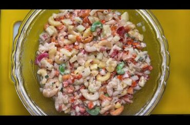 Quick & Easy Macaroni chaat | Macaroni Salad Recipe |Healthy Tasty Salad | Best For All Parties