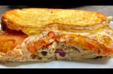 The Best Tuna Melt Sandwich Recipe | Easy Cheesy Tuna Melt