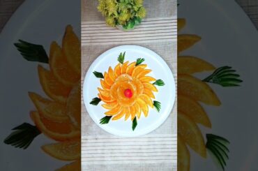 Orange Carving Design l Fruit Carving ideas #cookwithsidra #fruitcarving #art #fruitcuttingskills