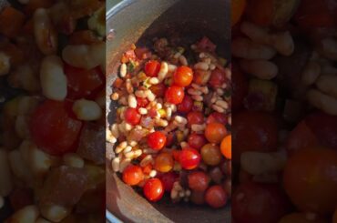 Spicy Eggplant White Bean Stew #longevity #healthyrecipes