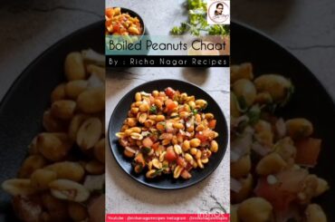 Boiled Peanut Healthy and quick chaat recipe for diet and gym lovers #healthyrecipes #quickrecipe l