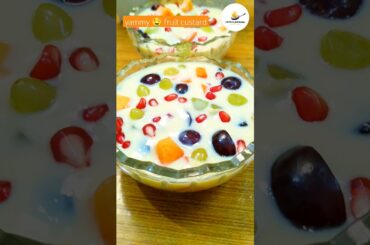 Fruit custard Recipe | Healthy Mixed Fruits Salad | How To Make Fruit Custard #shorts