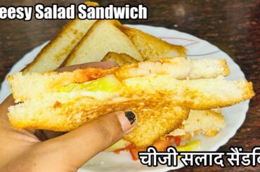 Cheese Salad Sandwich - 5 minutes Recipe - Perfect recipe for Breakfast/ Snacks - Sandwich Recipe