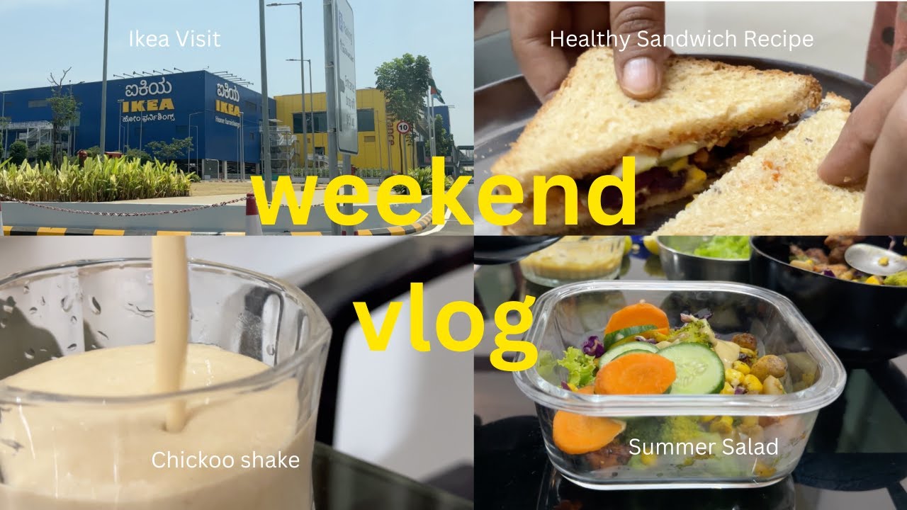 Ikea Visit | Healthy Dinner Recipes | Summer Shake | Healthy summer Salad | Weekend Vlog Ikea Visit | Healthy Dinner Recipes | Summer Shake | Healthy summer Salad | Weekend Vlog