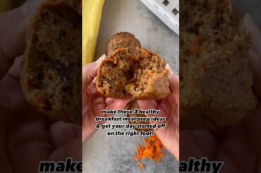 3 healthy breakfast meal prep ideas