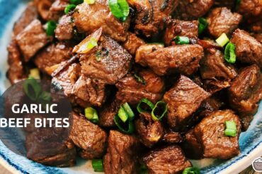If you love garlic and you love steak, these Garlic Steak Bites will blow your mind!